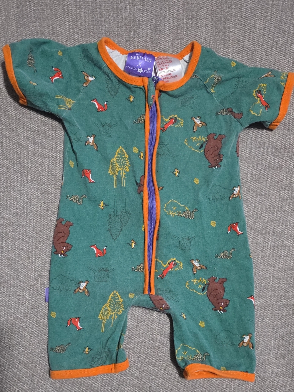 Blade & Rose Gruffalo Short-Sleeve One-Piece Romper 18-24 M